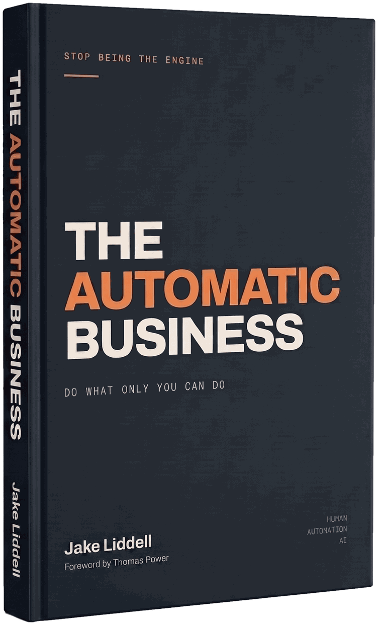 The Automatic Business — hardback book, spine and cover